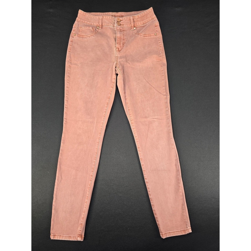 Maurices High Rise Women's M Regular Pink Skinny Jeans Stretch Denim Pants